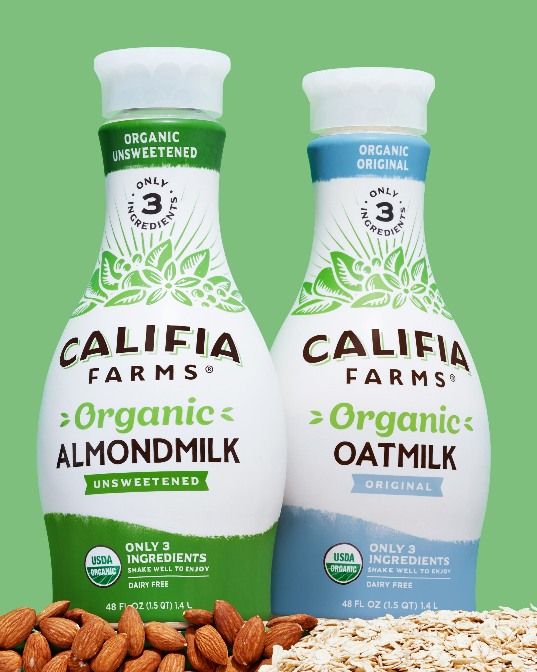 Califia Farms Launches Organic Oatmilk and Almondmilk With Just 3